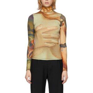 KIMHEKIM SS/21 Multicolour Botticelli Print Jersey Turtleneck